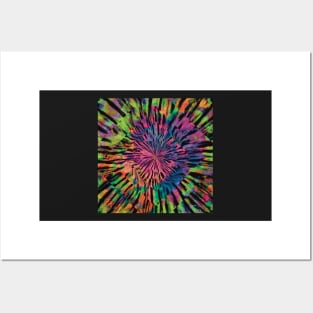 Warp Speed Neon Tie Dye Posters and Art